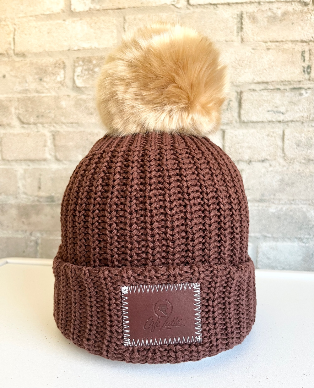 Love Your Melon cashmere hat Love Your Melon: Signature Beanie — Cafe Latte main image 2