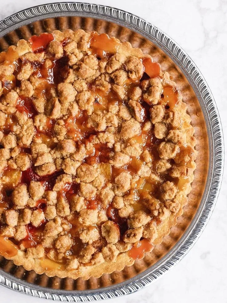 Peach Raspberry Streusel