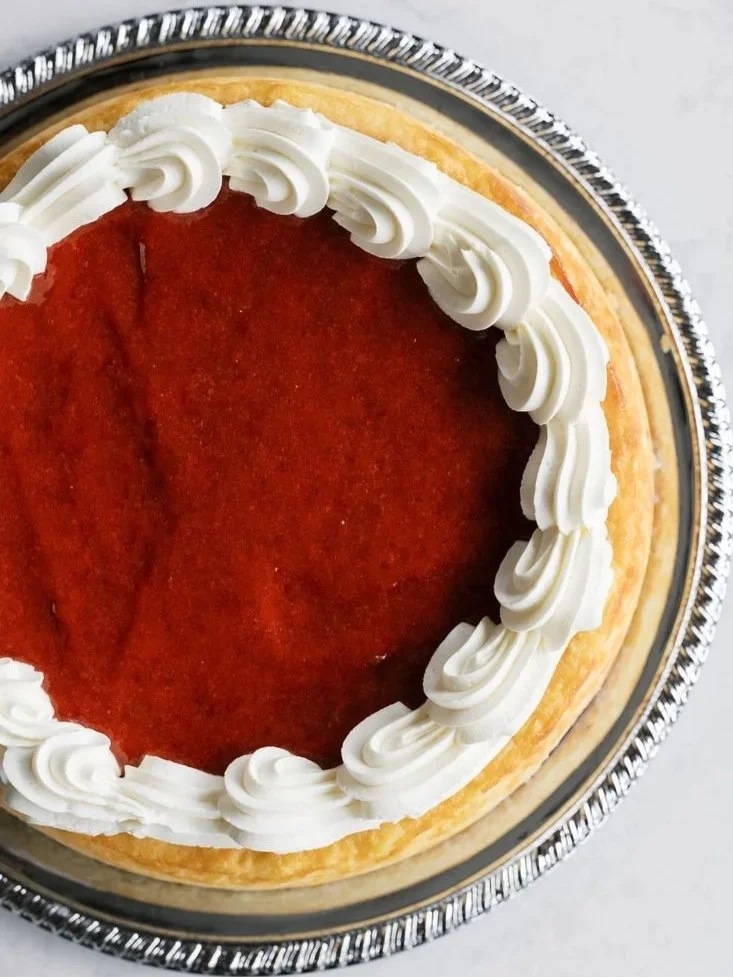 Strawberry Rhubarb Cheesecake