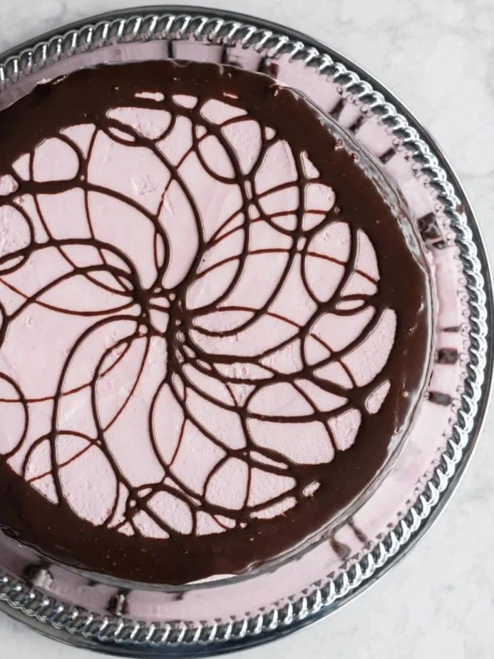 Vanilla Buttercream Cake (Pink Frosting)