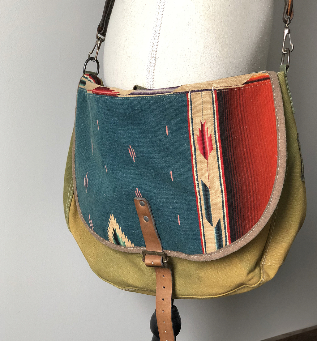 Saratoga Serape Crossbody Bag — Buckskin & Lace