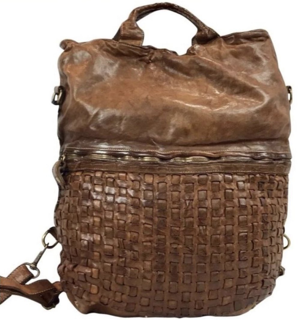 Langellotti Italian Leather Bag — Buckskin & Lace display picture 1