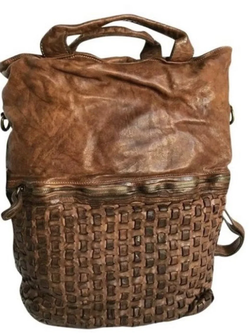 Langellotti Genuine Italian leather large backpack weekender Langellotti Products for Sale up to 90% Off Retail: Poshmark main image 4