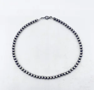 アクセサリー Navajo Pearl Neckiace 5mm 40cm STERLING vTRxCZMlS5eWBs%2BQbAMMhw.jpg?