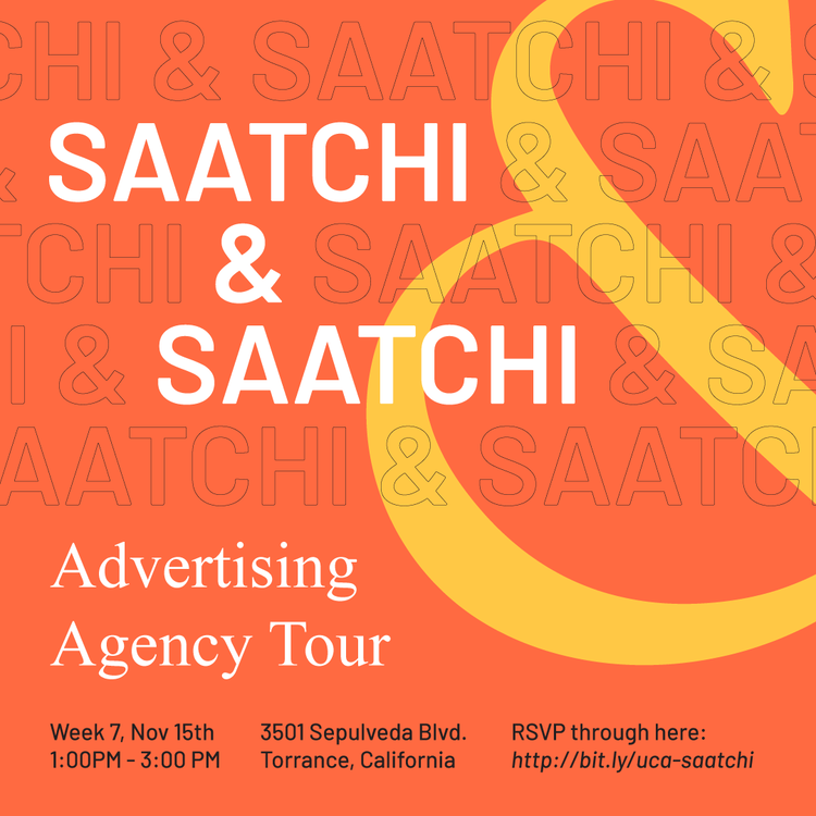  Saatchi &amp; Saatchi advertising agency tour graphic. 