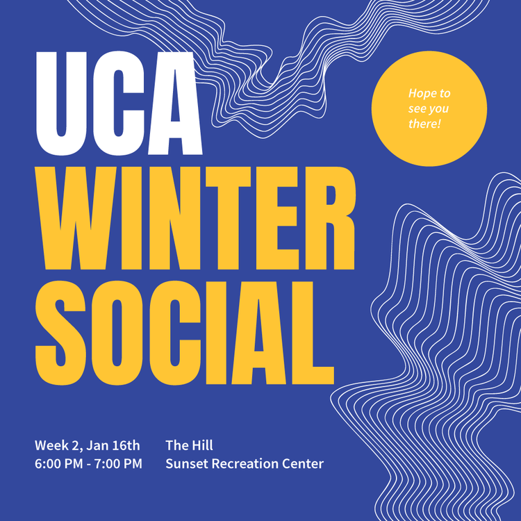  UCA Winter Social graphic. 