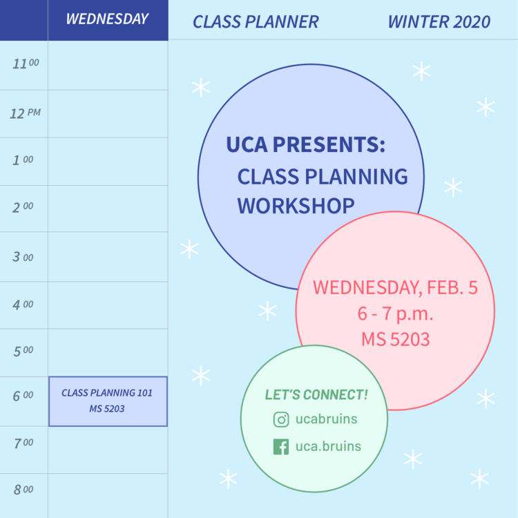  UCA Class Planning workshop graphic. 