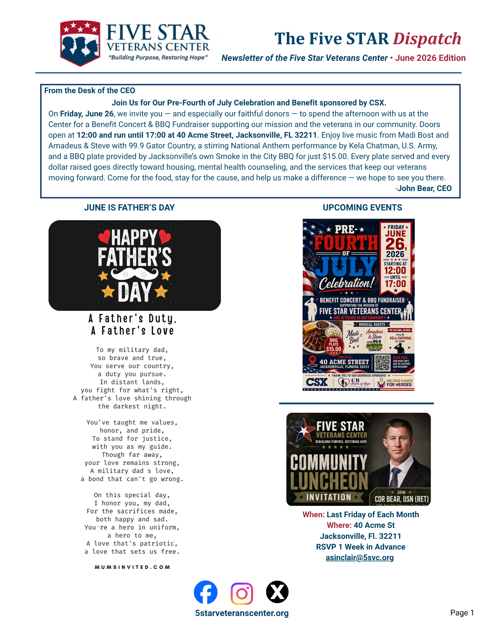 June 2026 Newsletter