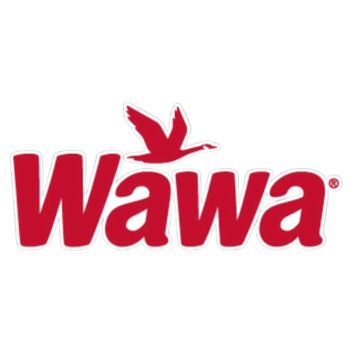 Red Wawa logo with a flying bird above the text