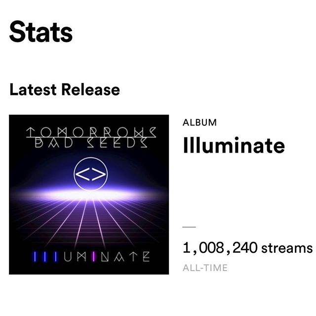 Thank you to all friends keep on spinning the new album we hit a million 🤓 we love you thank you for all the support through out these years ..... #lifeisthemissionloveisthemessage #reggae #music #alllovealways #badseeds #illuminate #chazrox #menchh
