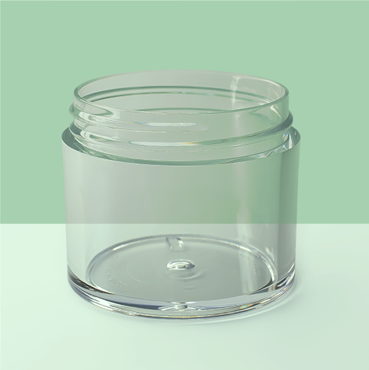 2oz 53mm Thick Wall Plastic Jar