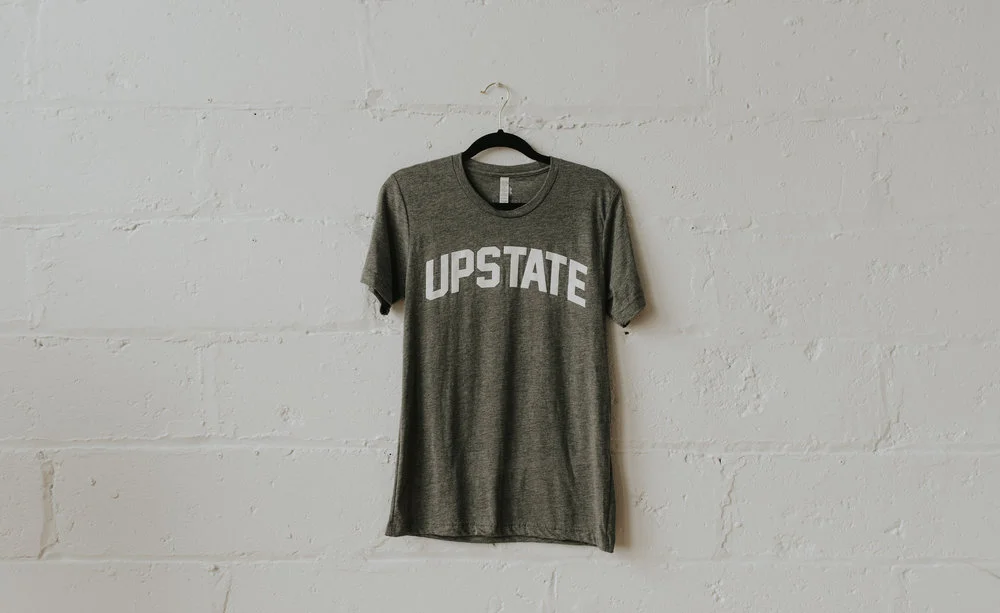 Upstate Tee, Gray/Red/Blue – Sugarfoot Apparel