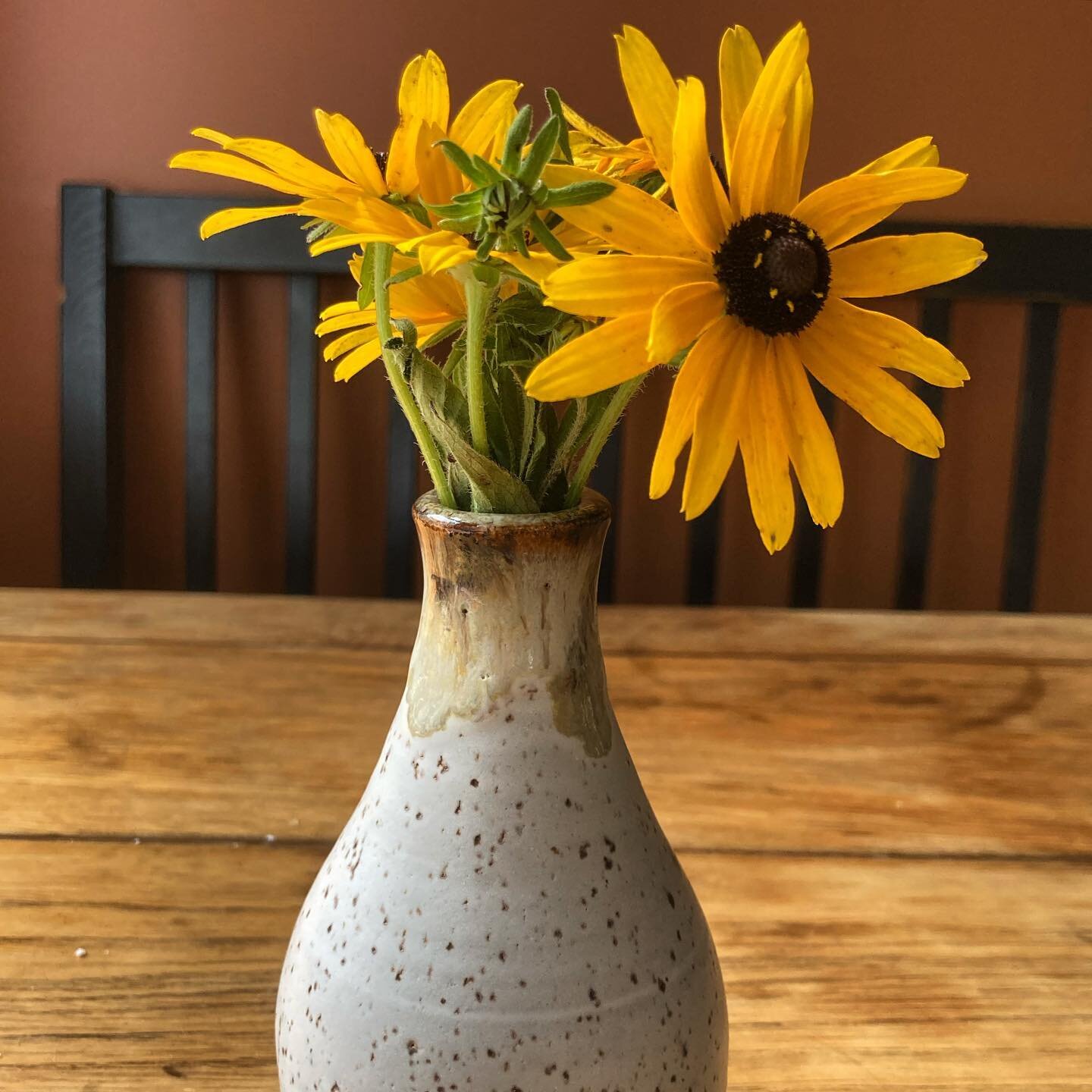 Sweet small vases will be added to my website (see link in my bio) this weekend! Our Black-eyed Susan&rsquo;s were amazing this summer!
#Mahpottery #chattanooga #nooga #ceramics #pottery #womensupportingwomen #localbusiness #design #vase #flowers