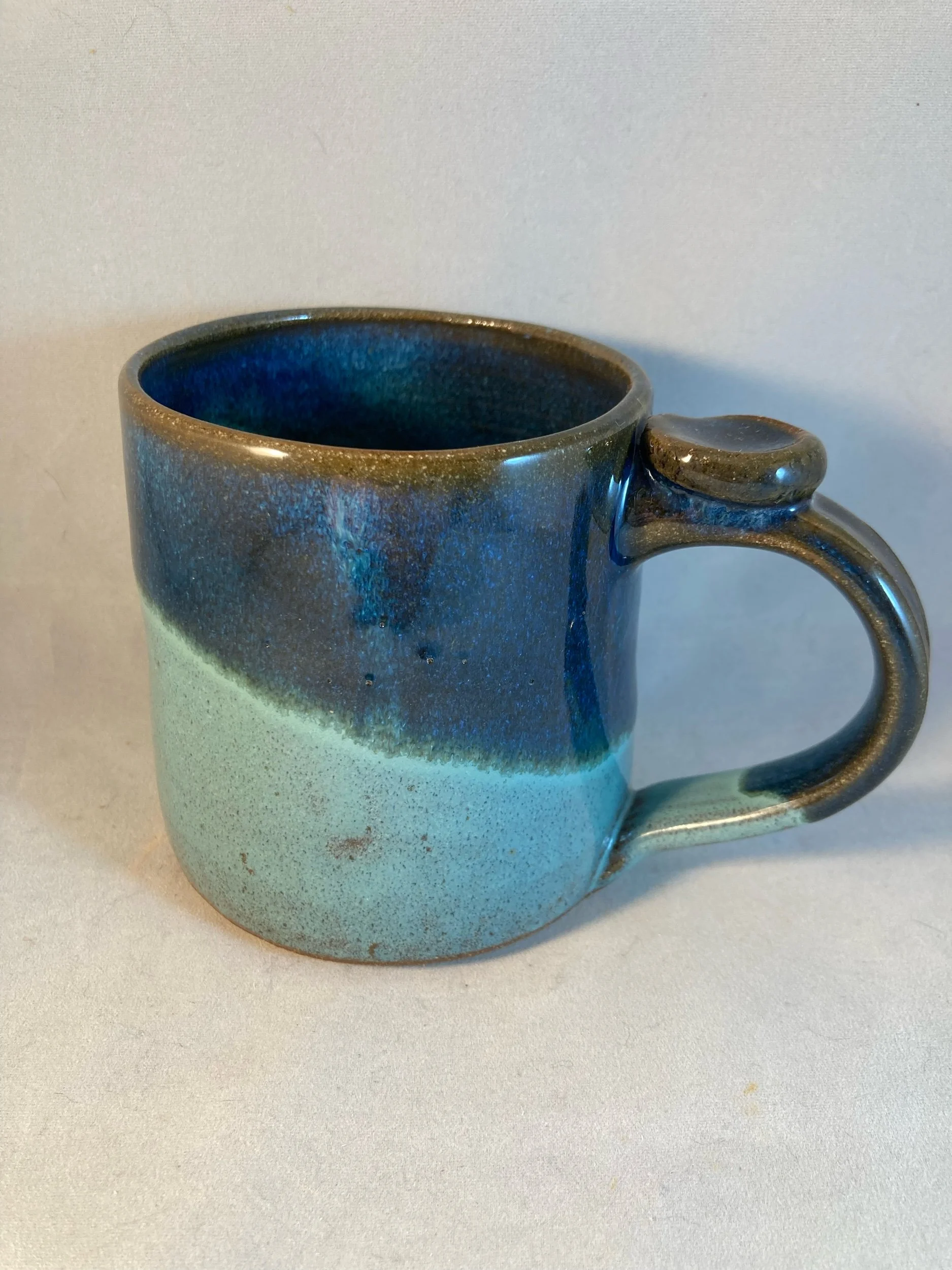 Cafe style Turquoise and Midnight Mug