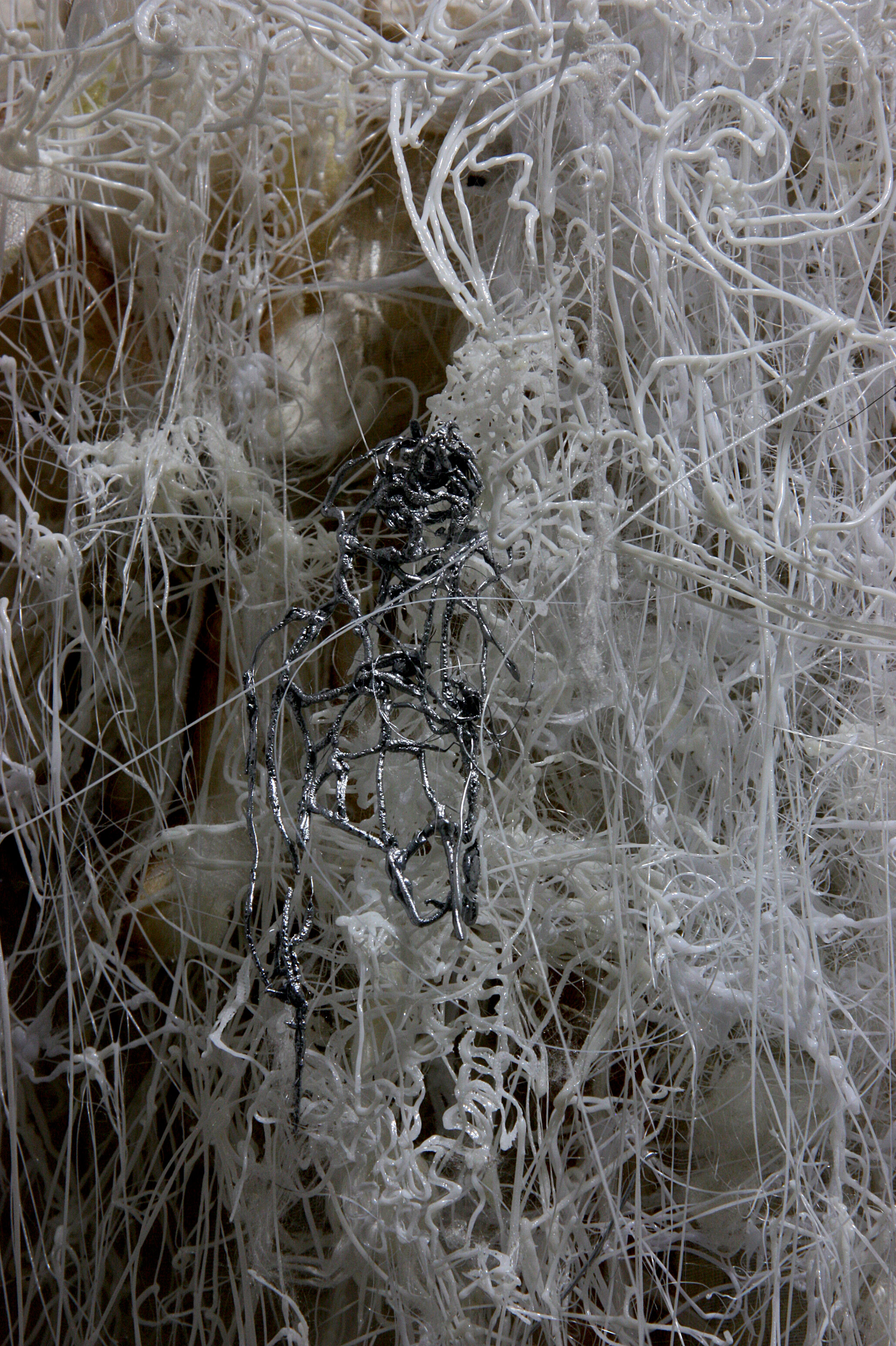 The garden of degenerated nerves.  (Silk reliefs series). 2018