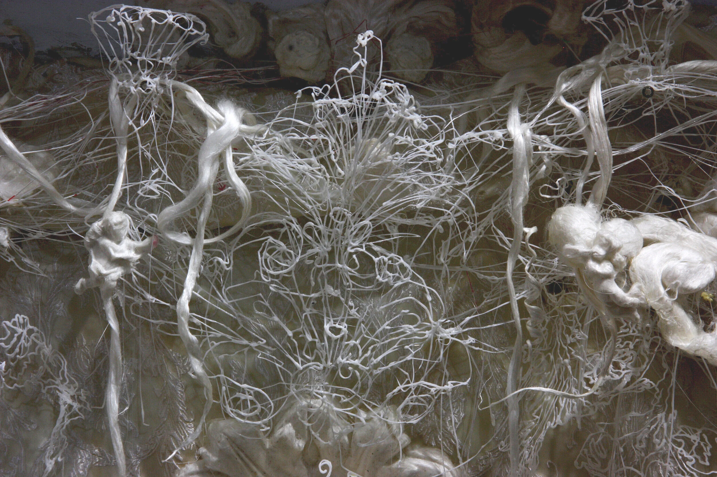 The rut. The rut. (Silk reliefs series). 2018