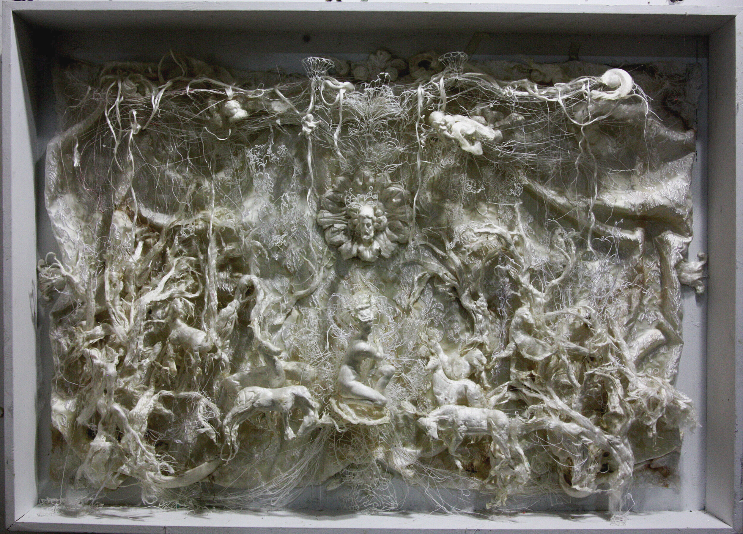 The rut. (Silk reliefs series). 2018