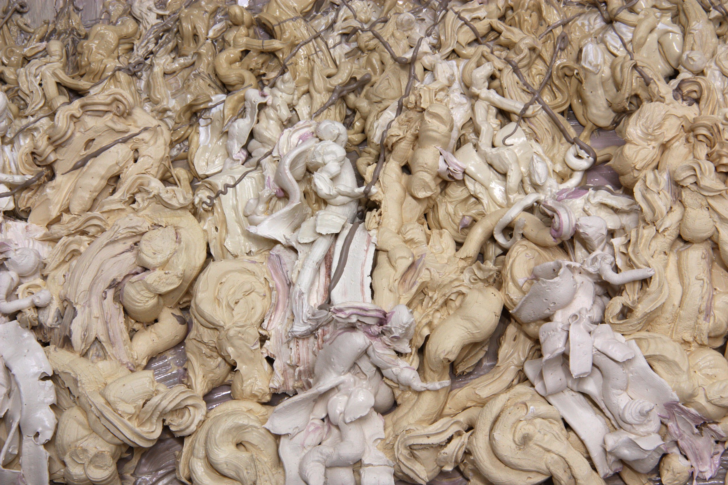 Napolitan cake battle. (Ice cream frescoes and reliefs series), (2022)