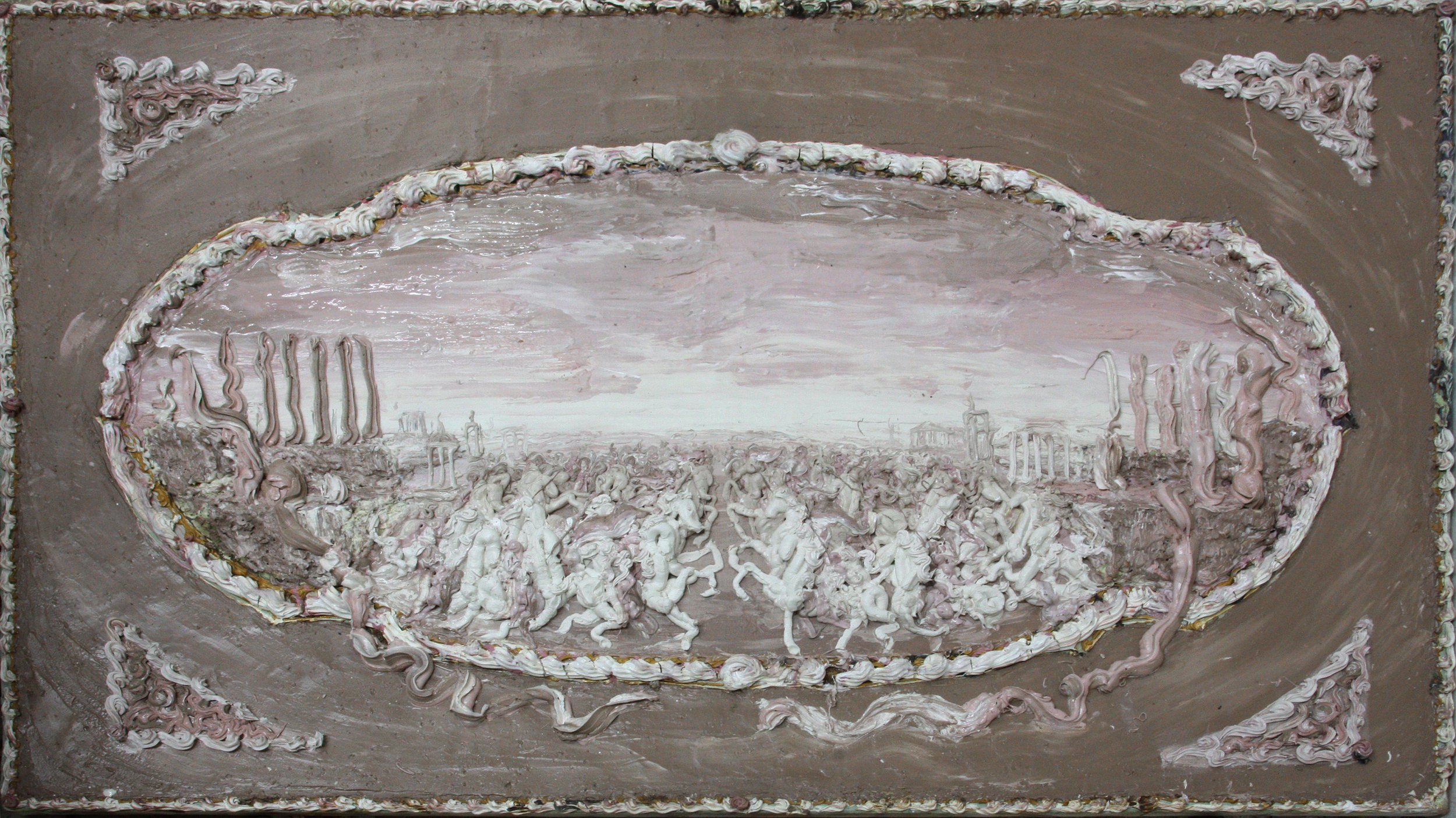Napolitan cake (Athens battle), (Ice cream relief series, 2021)