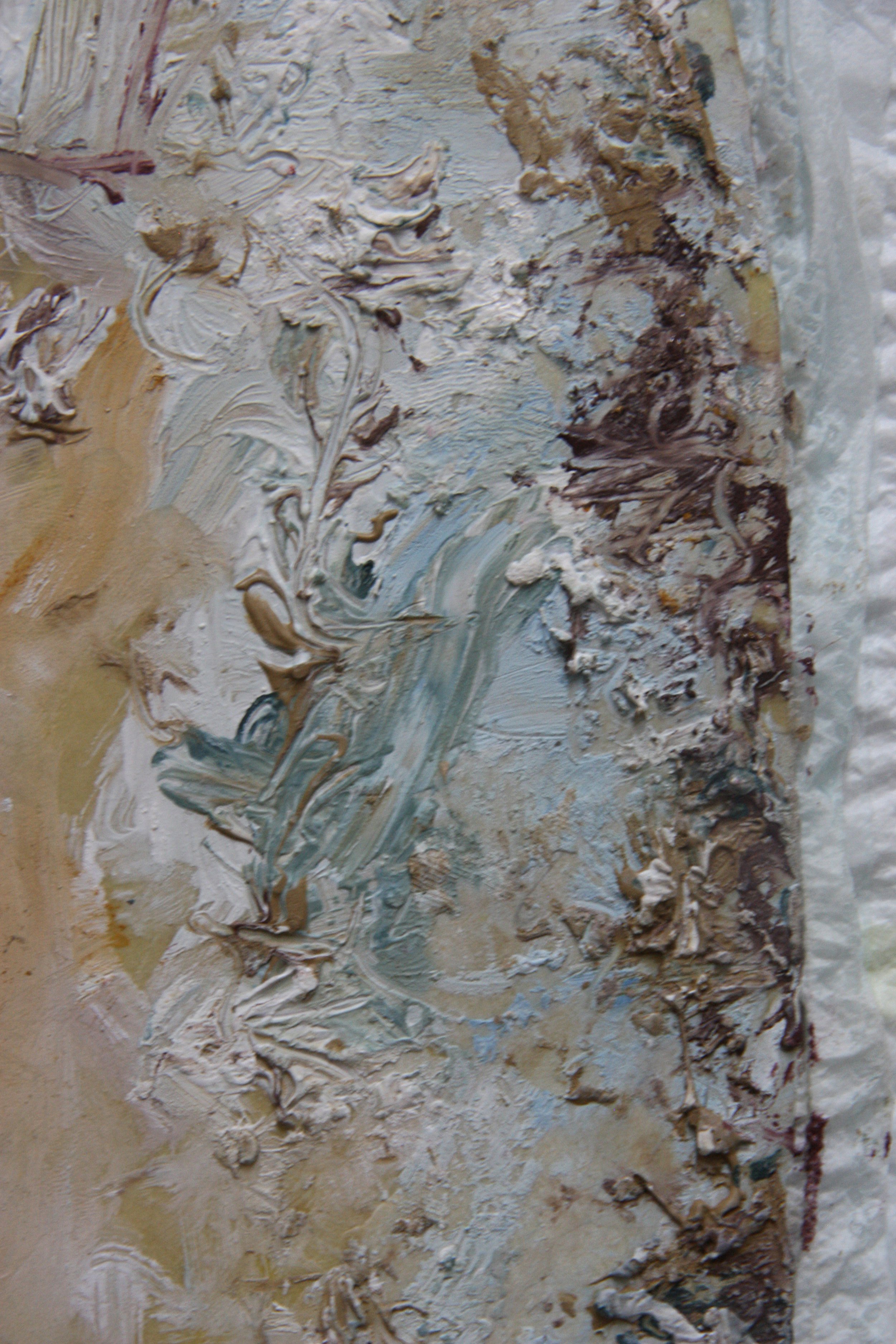 Fresco in blue diaper. (Ice cream frescoes series, 2022)