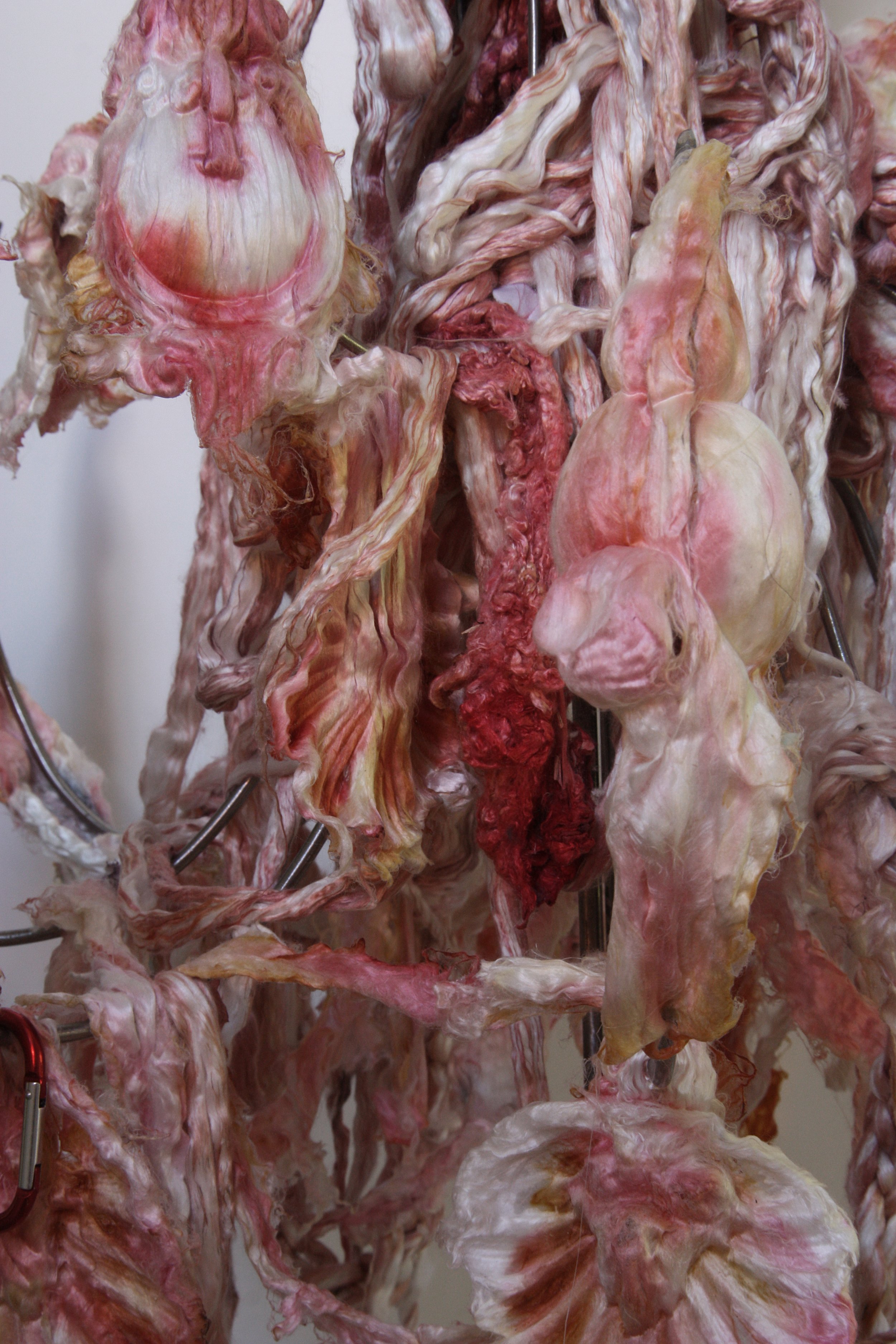 Bloody darwinian tree (chandelier). (Brain's colonization series). 2022