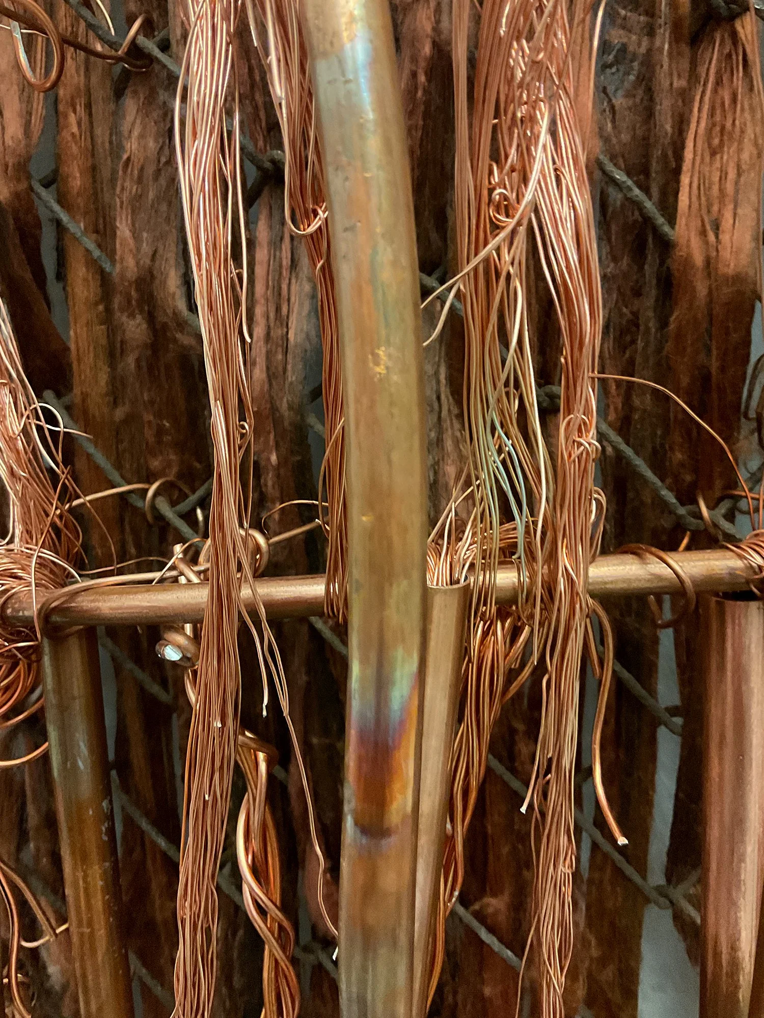 The Sacred Family church emerging from a copper quantum computer