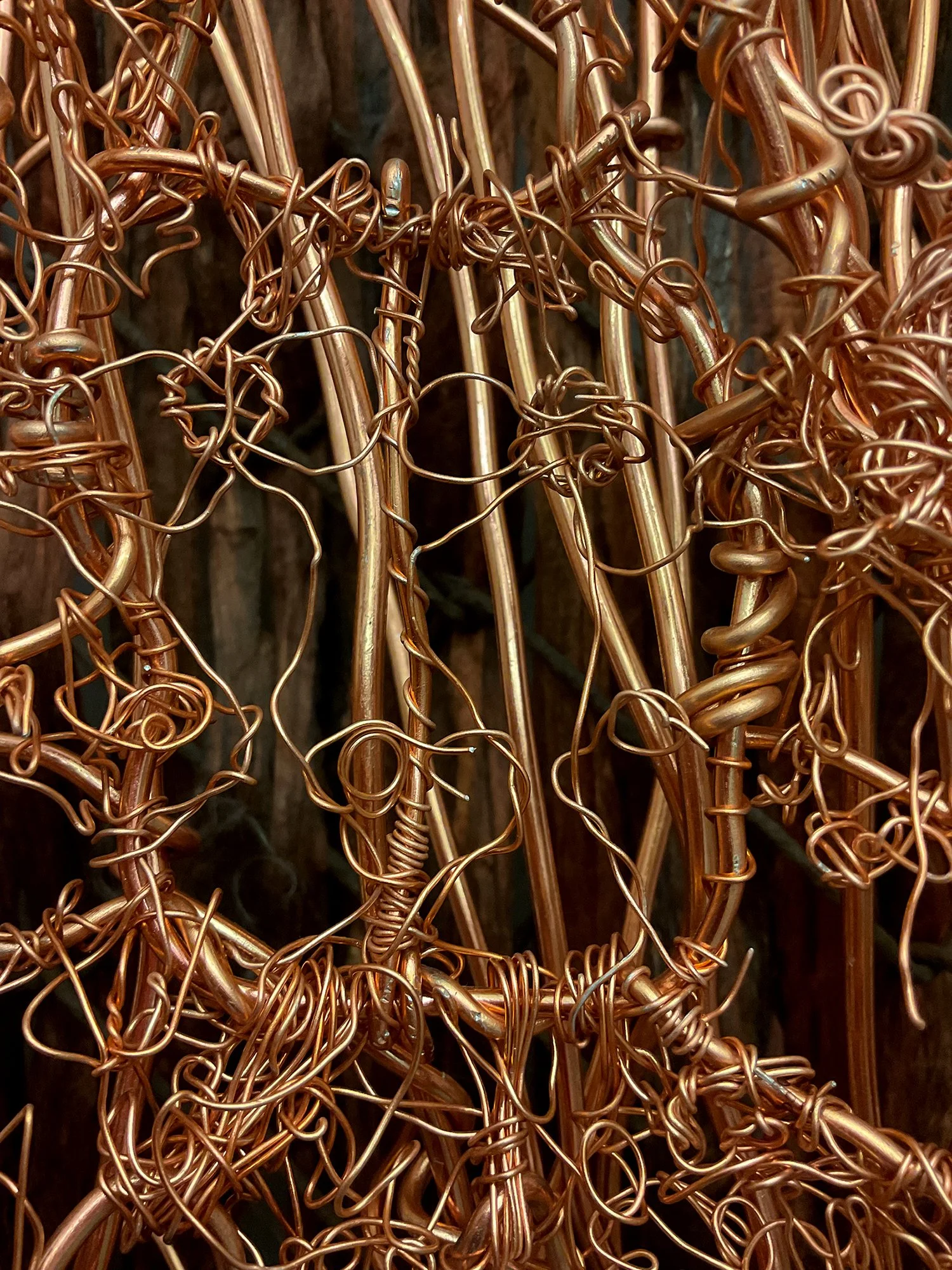 The Sacred Family church emerging from a copper quantum computer