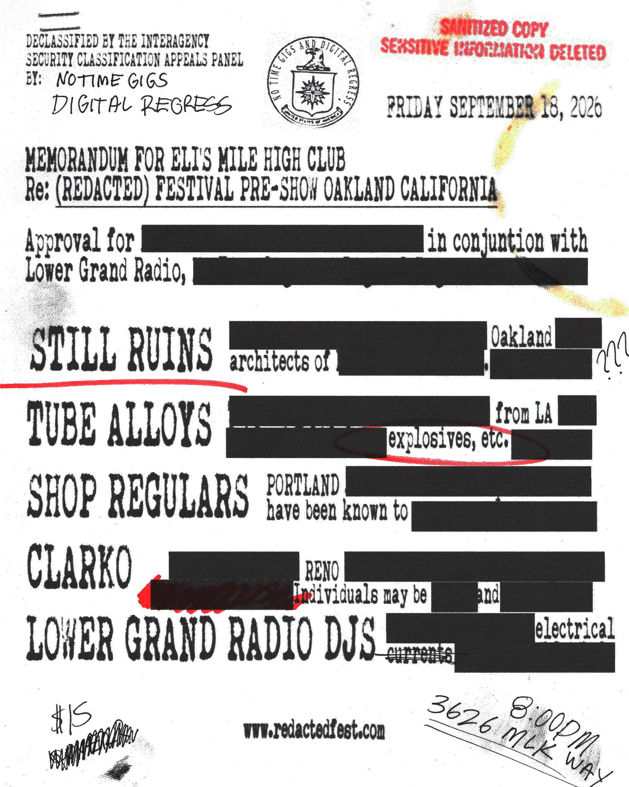(Redacted) Fest Pre-Show
