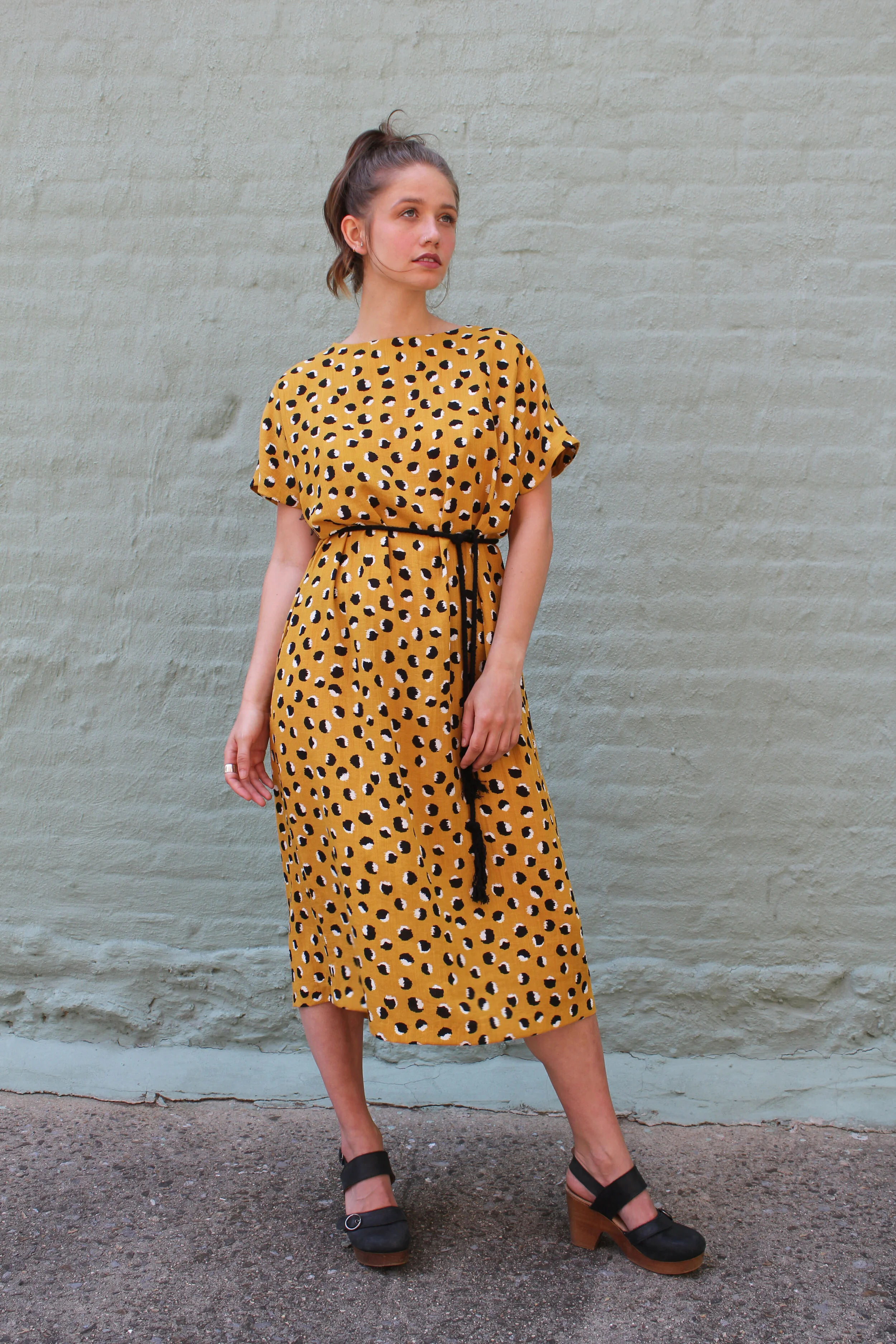 yellow sequin maxi dress Lemon Turtle Neck with Patterned Details and Open Ba – RAISA VANESSA INT Color:Forest Green* dropship-product Abbey Buttoned Knit Midi race days