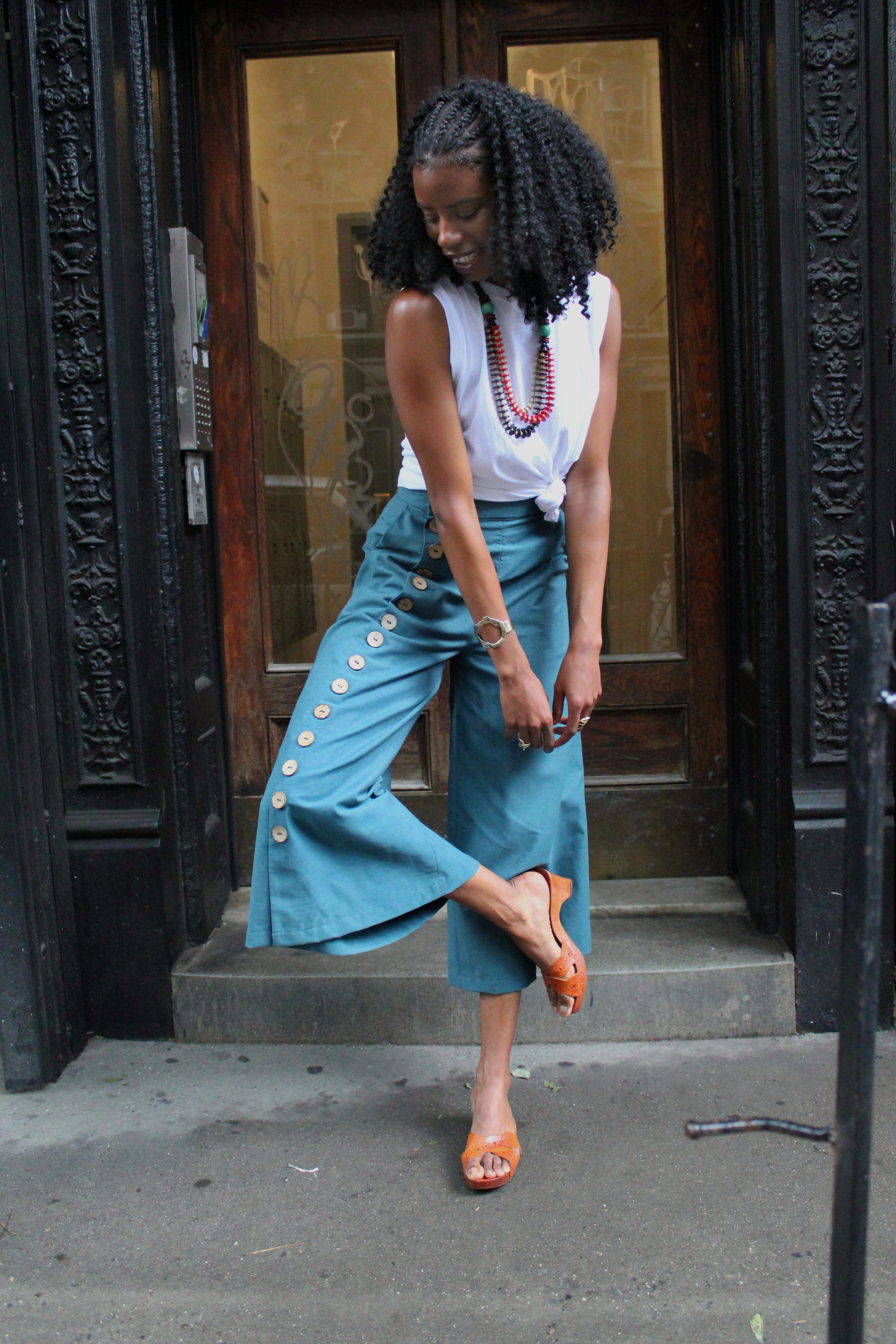 Maya Button Down Pant Teal 5.jpg