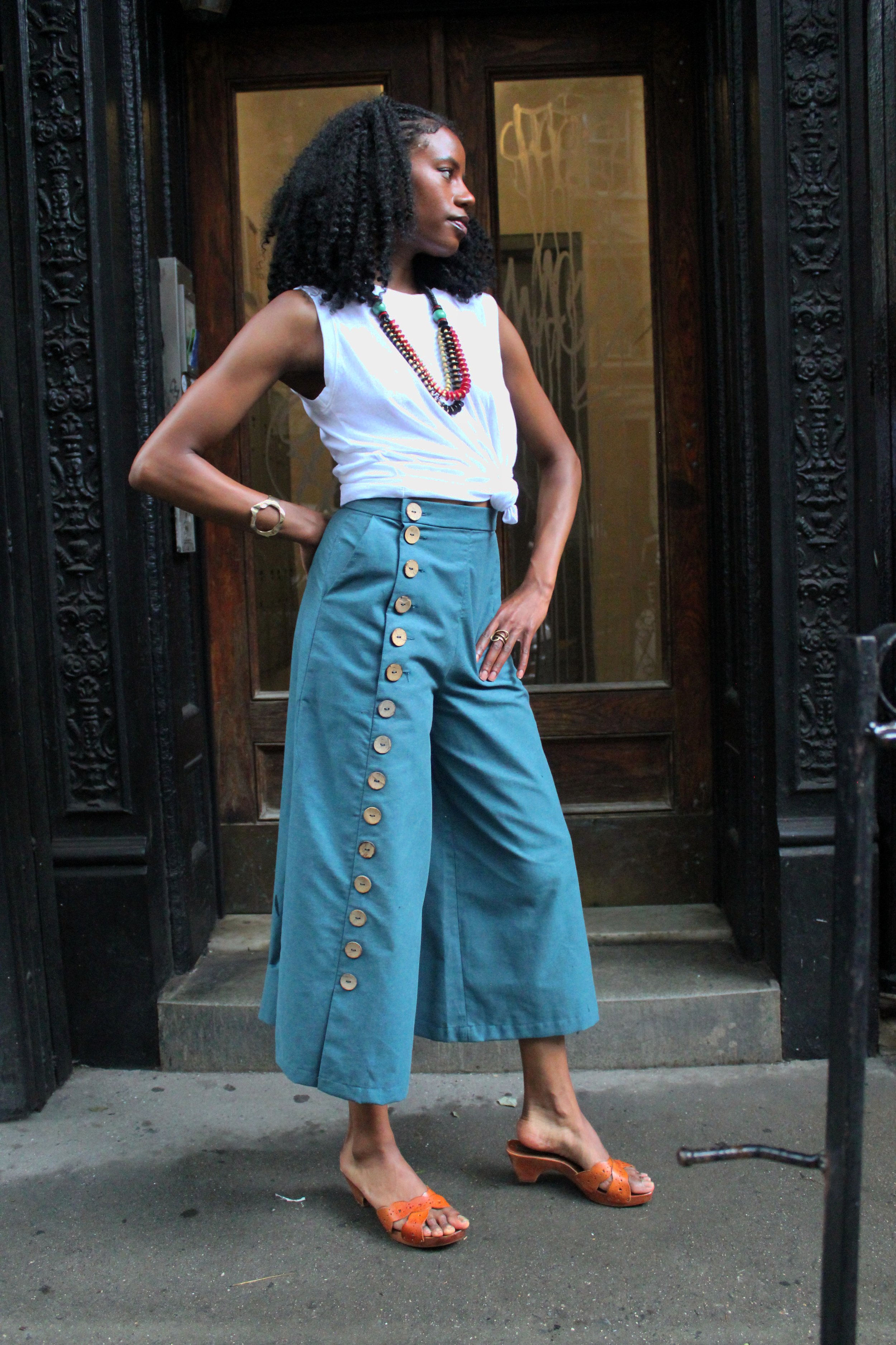 Maya Button Down Pant Teal 2.jpg