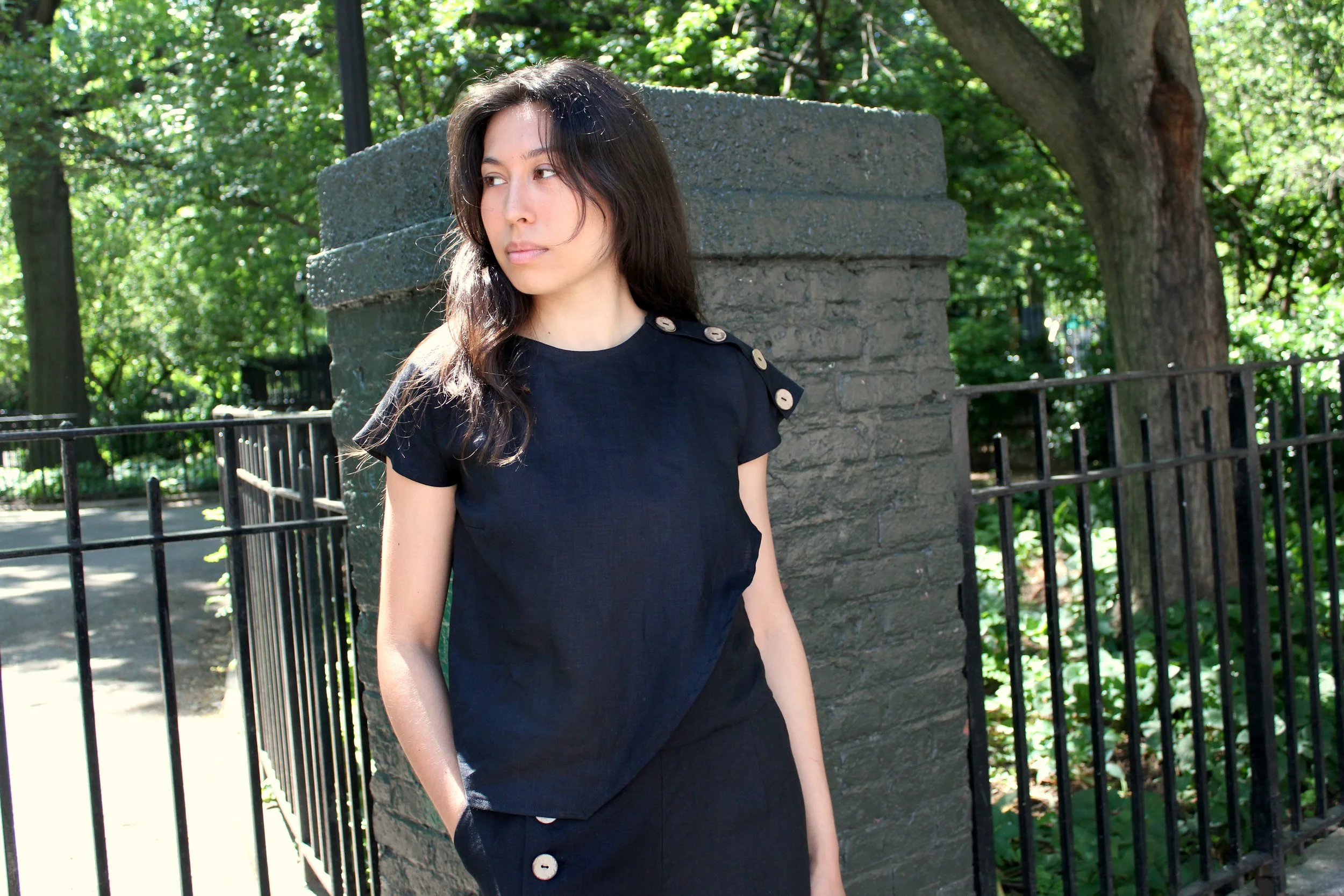 Black Button Shoulder Top.jpg