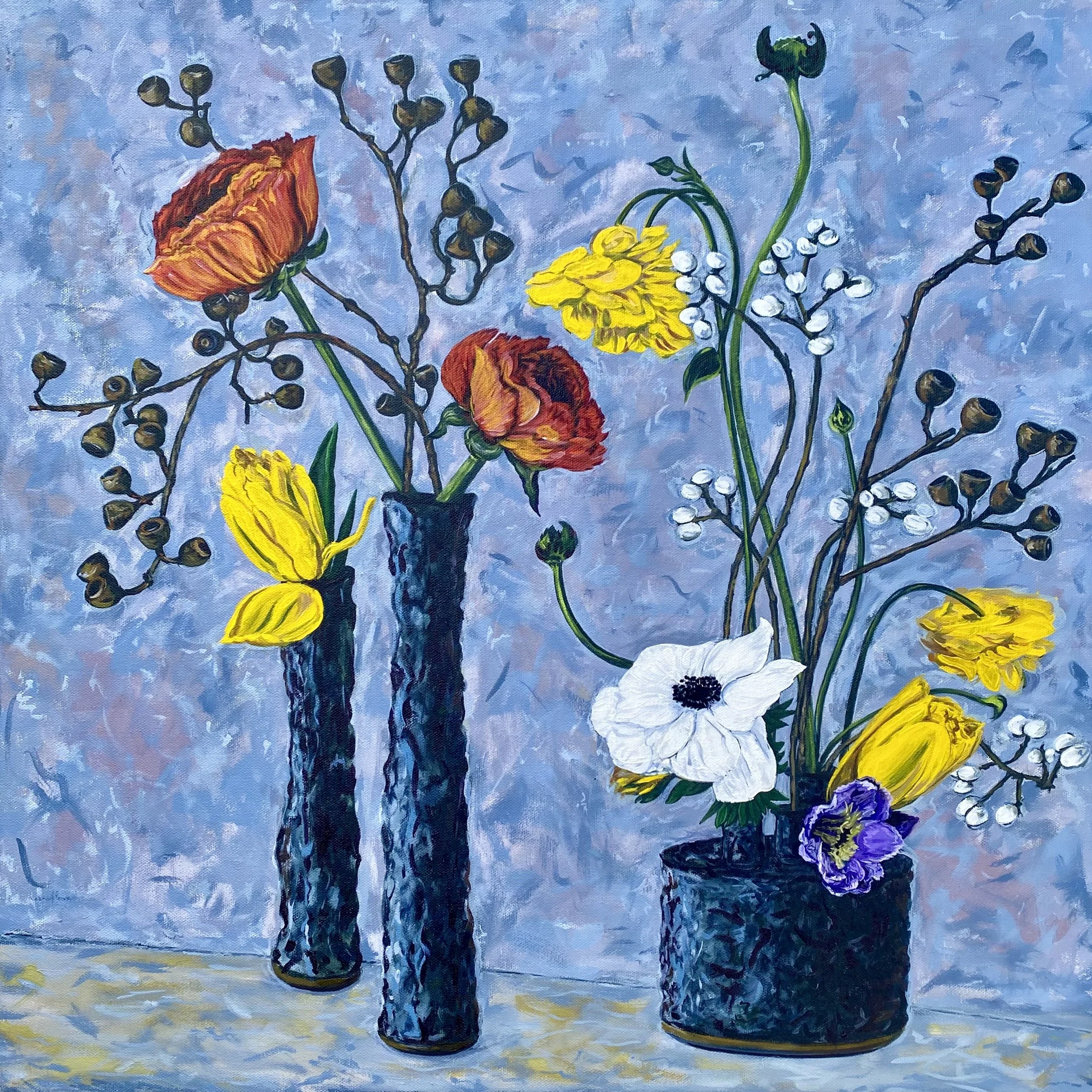 Floral with Miro' Vase #4