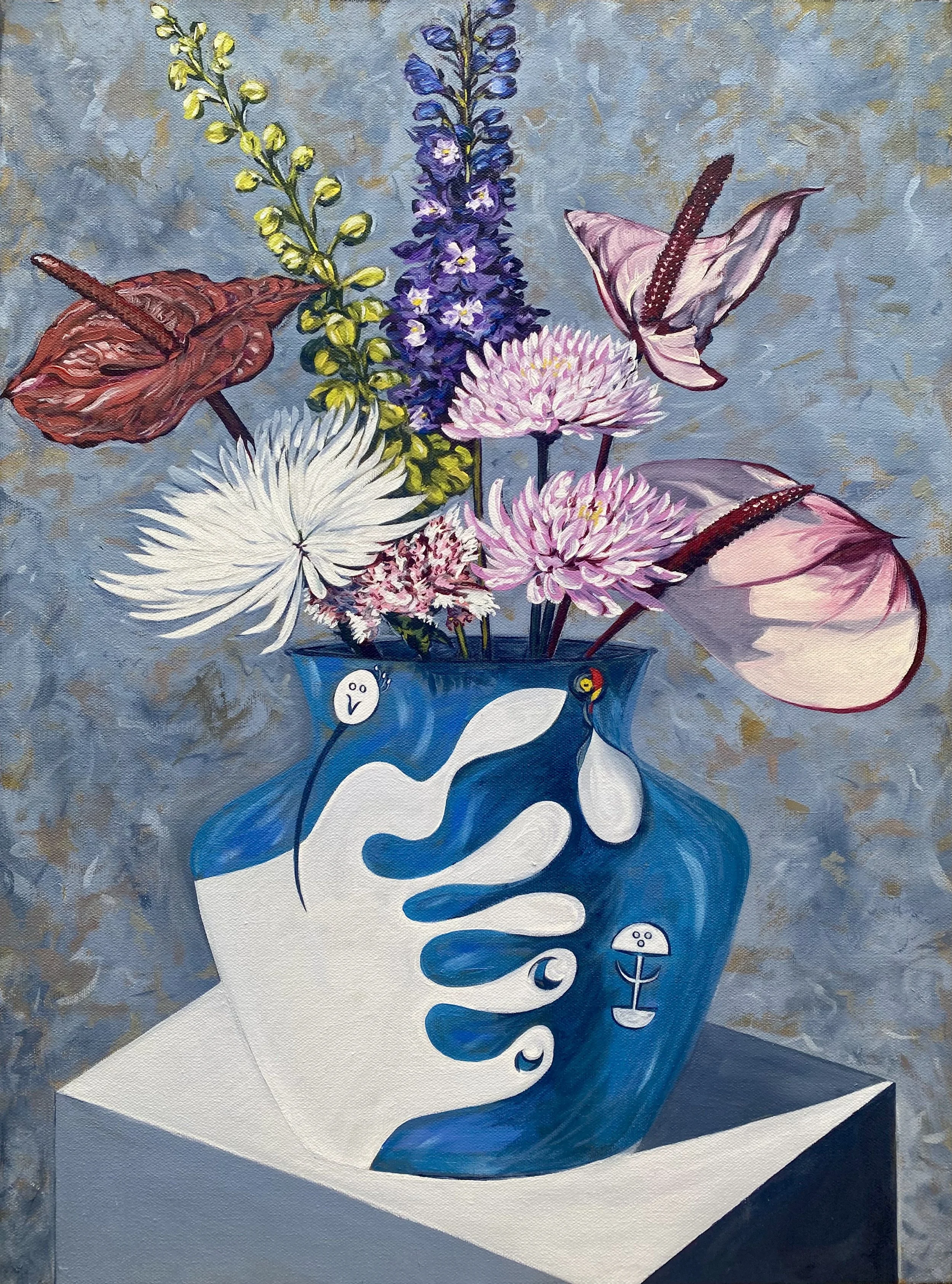 Floral w/ Miro’ Vase #1