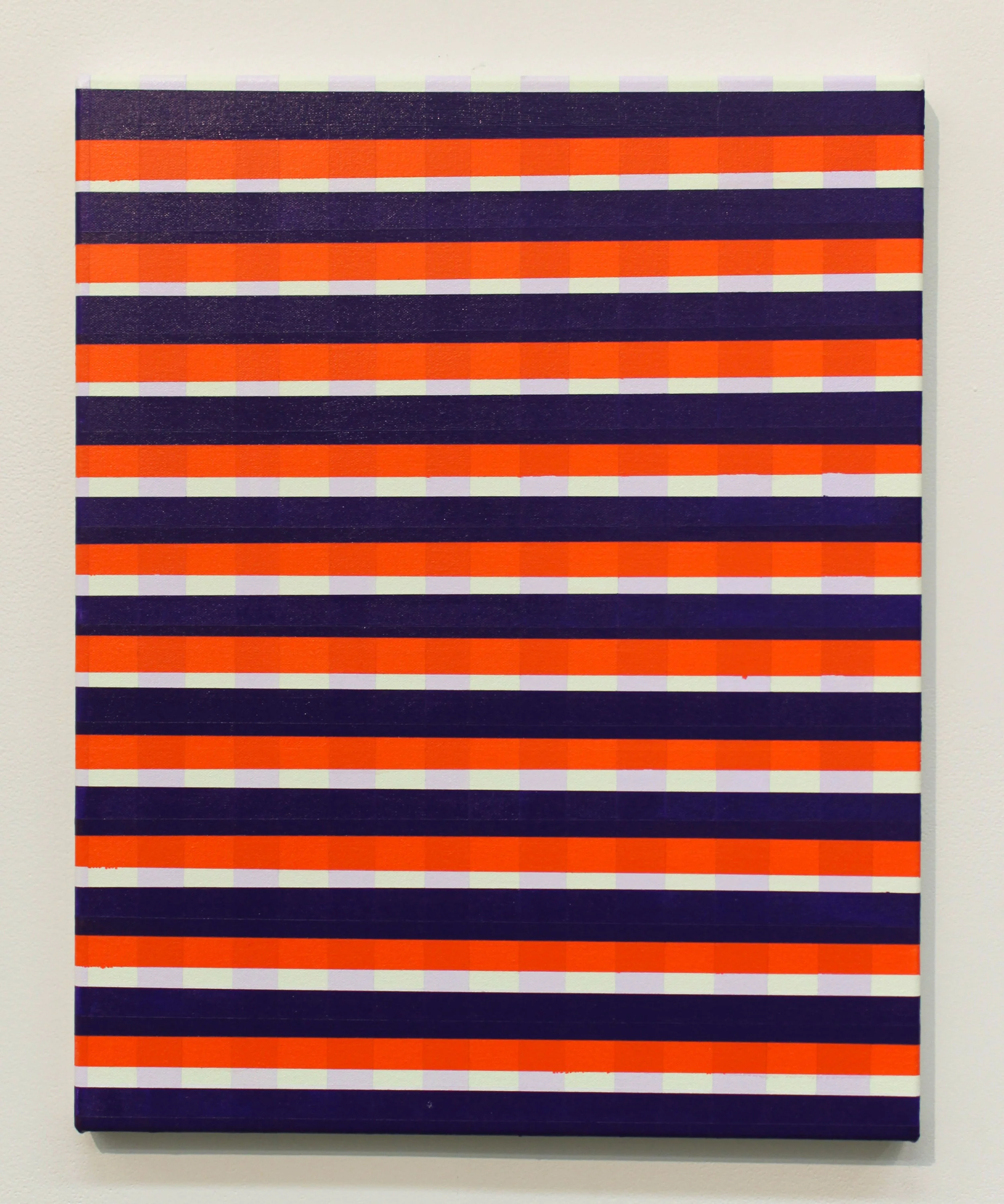 Untitled (Grid - Light Violet, Yellow, Orange, Deep Violet)