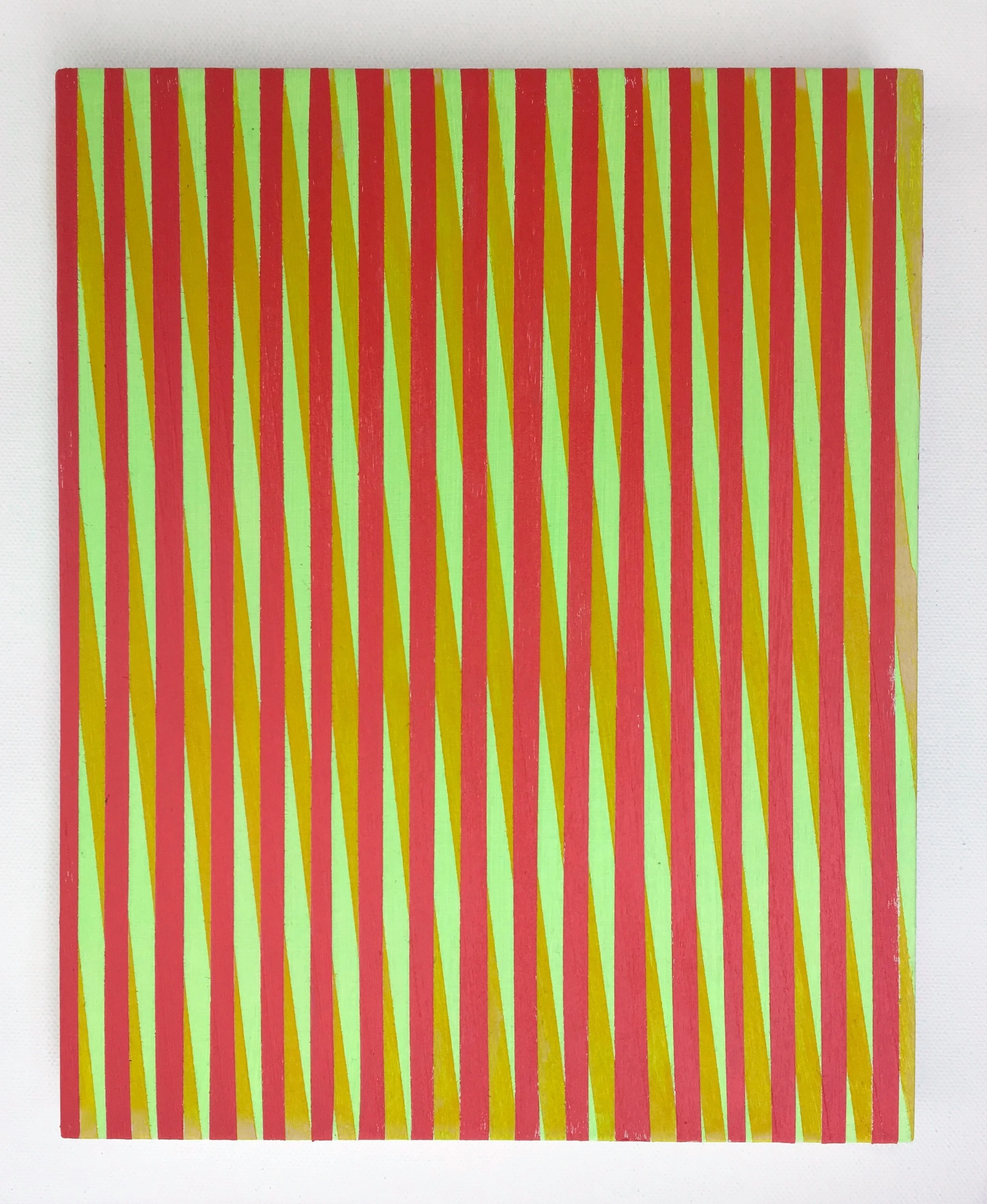 Untitled (Intersection Pattern - Red, Green, Yellow/Gold)