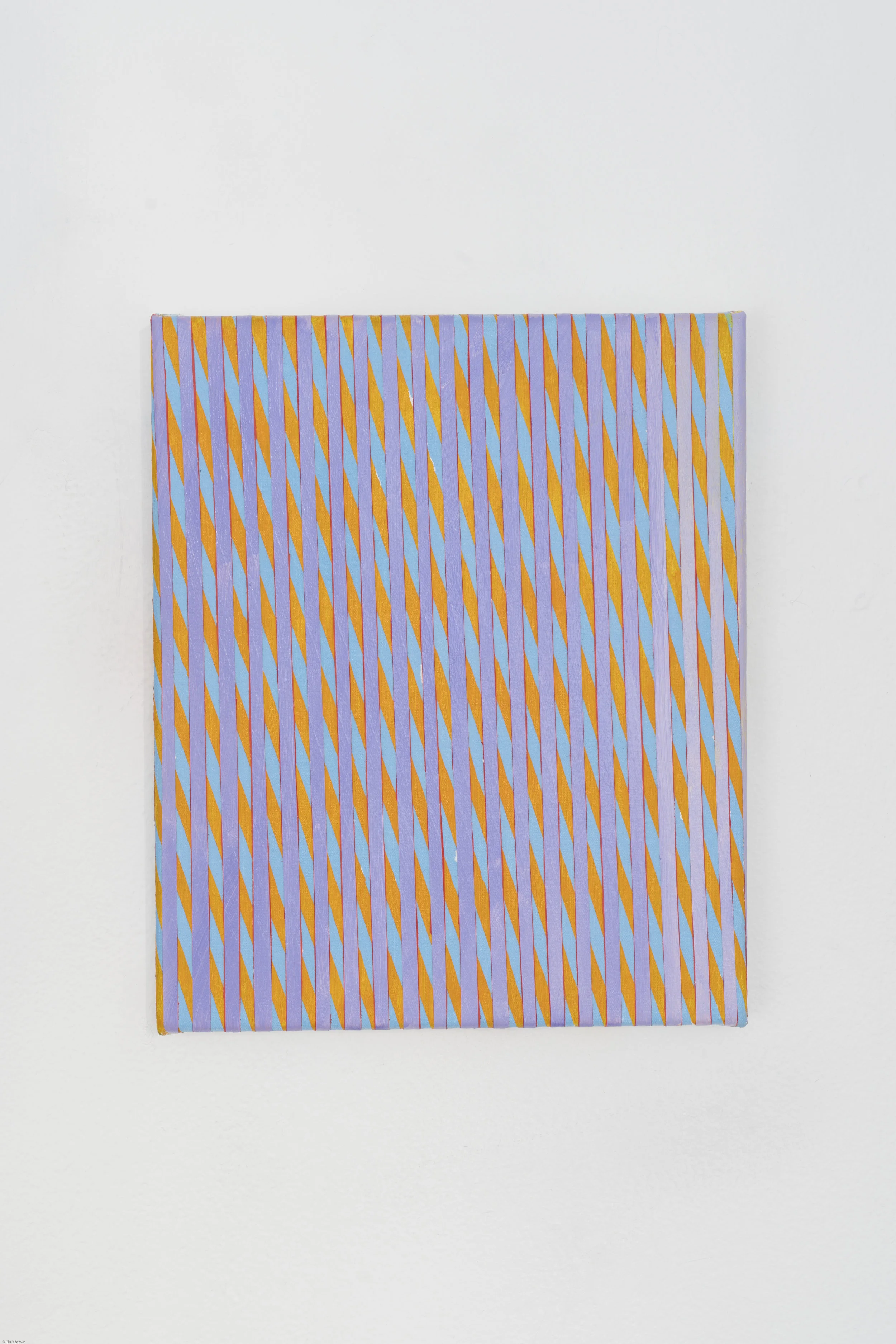 Untitled (Additive Grid - Intersection Pattern - Light Blue, Yellow/Orange, Red, Light Violet)