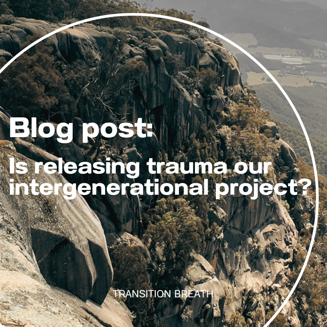 Is releasing trauma our intergenerational project?