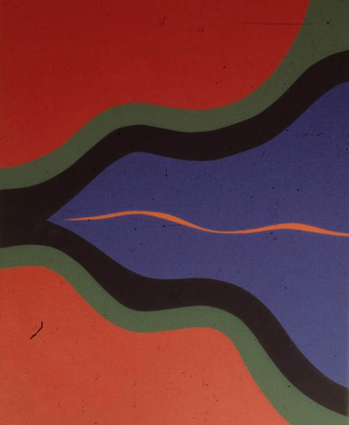 Encounter II, 1966, acrylic on canvas, 172 x 214 cm.