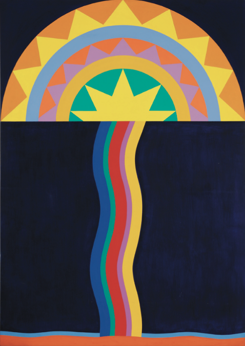 Transoxiana , 1968, synthetic polymer paint on canvas, 203 x 145 cm.