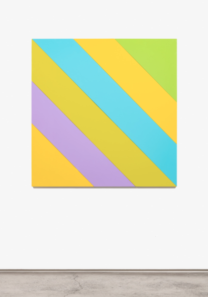 Chromix Lumina #13 , 2017-2018, automotive enamel on aluminium, 139.7 x 137.2 cm.