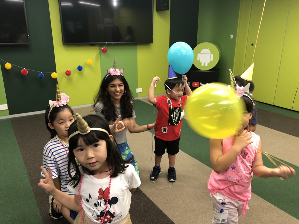 Kids workshop at Google HK