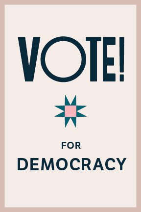 VOTE! for Democracy postcard