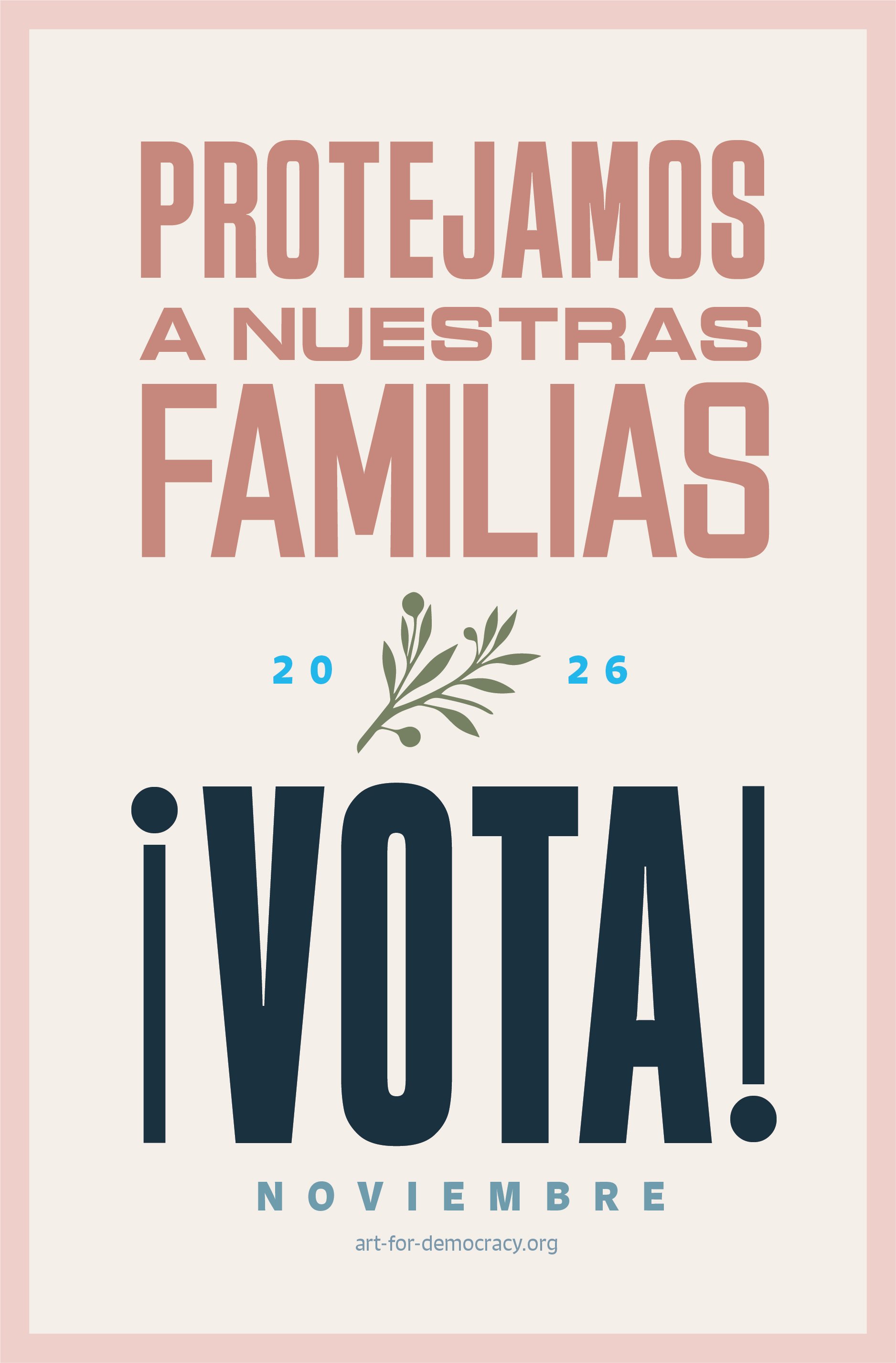 Vote for Democracy 2026 Spanish Poster Download