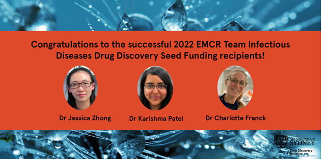 Congratulations to Dr Jessica Zhong for the 2023 EMCR Infectious Diseases Drug Discovery Seed Grant