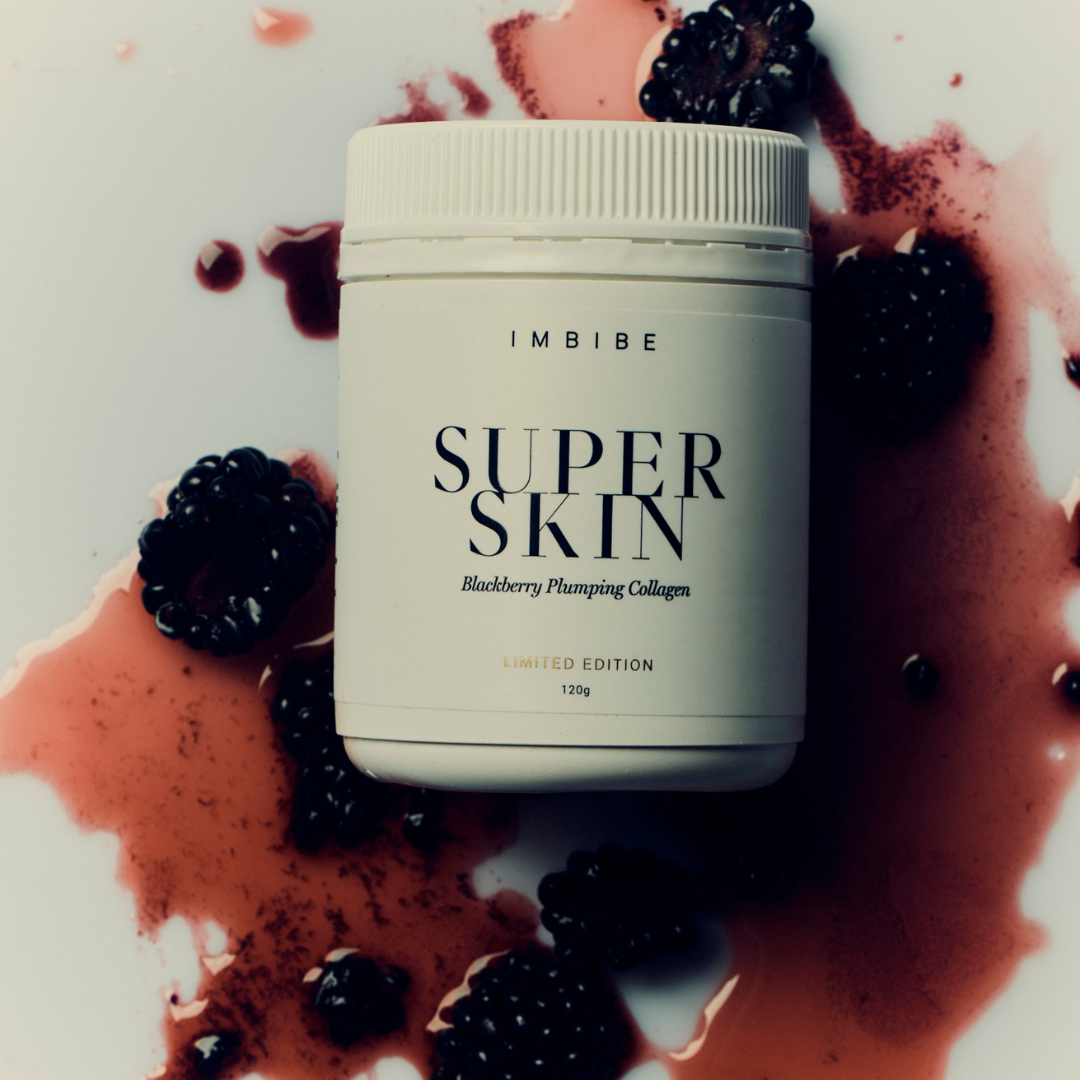 IMBIBE Super Skin Blackberry Collagen with Hyaluronic Acid available at O'Hara Skin & Body Clinic Perth