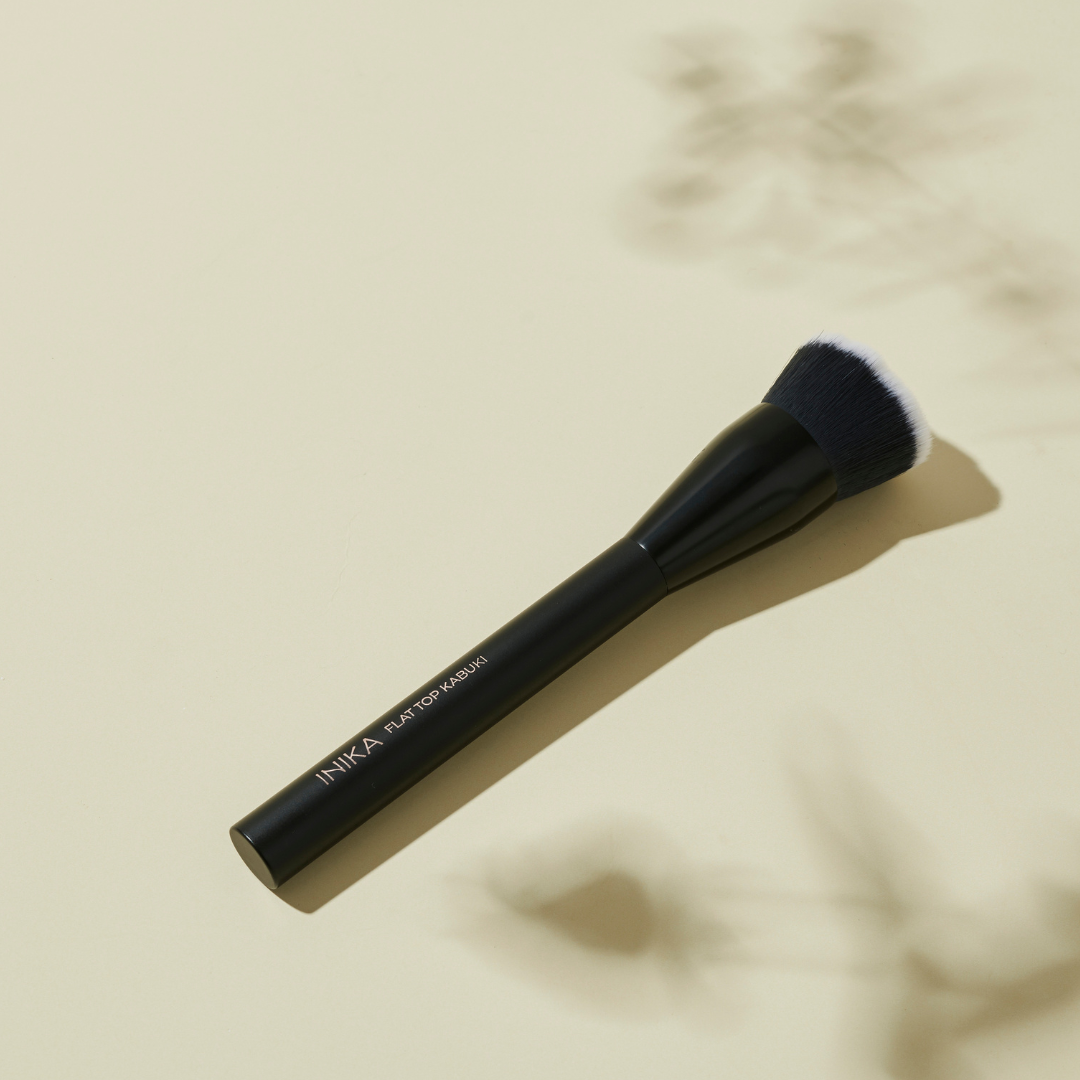 Inika Organic Flat Top Kabuki Brush Vegan Buffing Brush