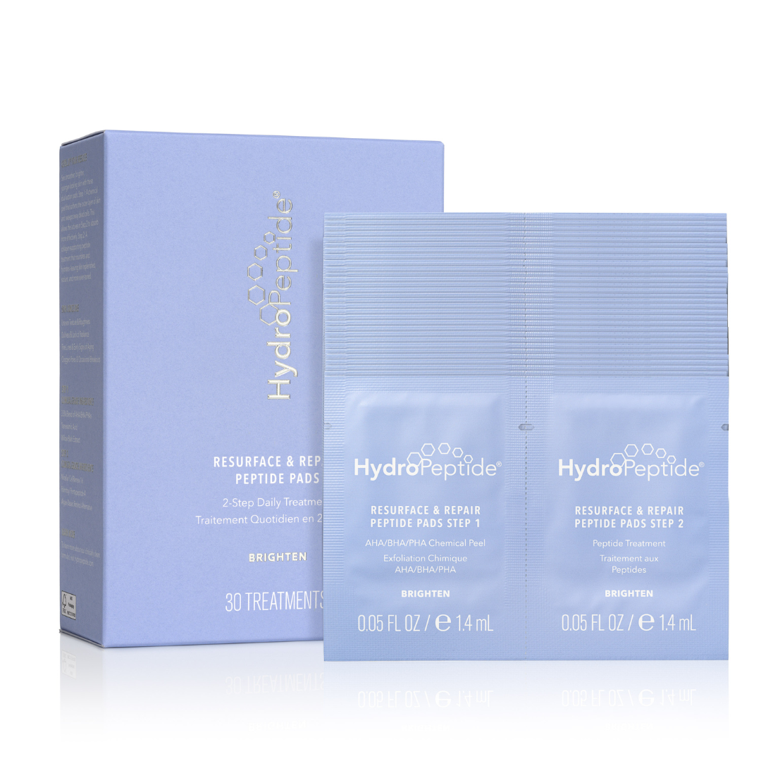 A gentle yet powerful two-step peel pad experience.