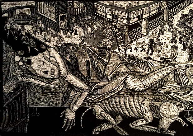 Woodcut by Ricardo X Serment