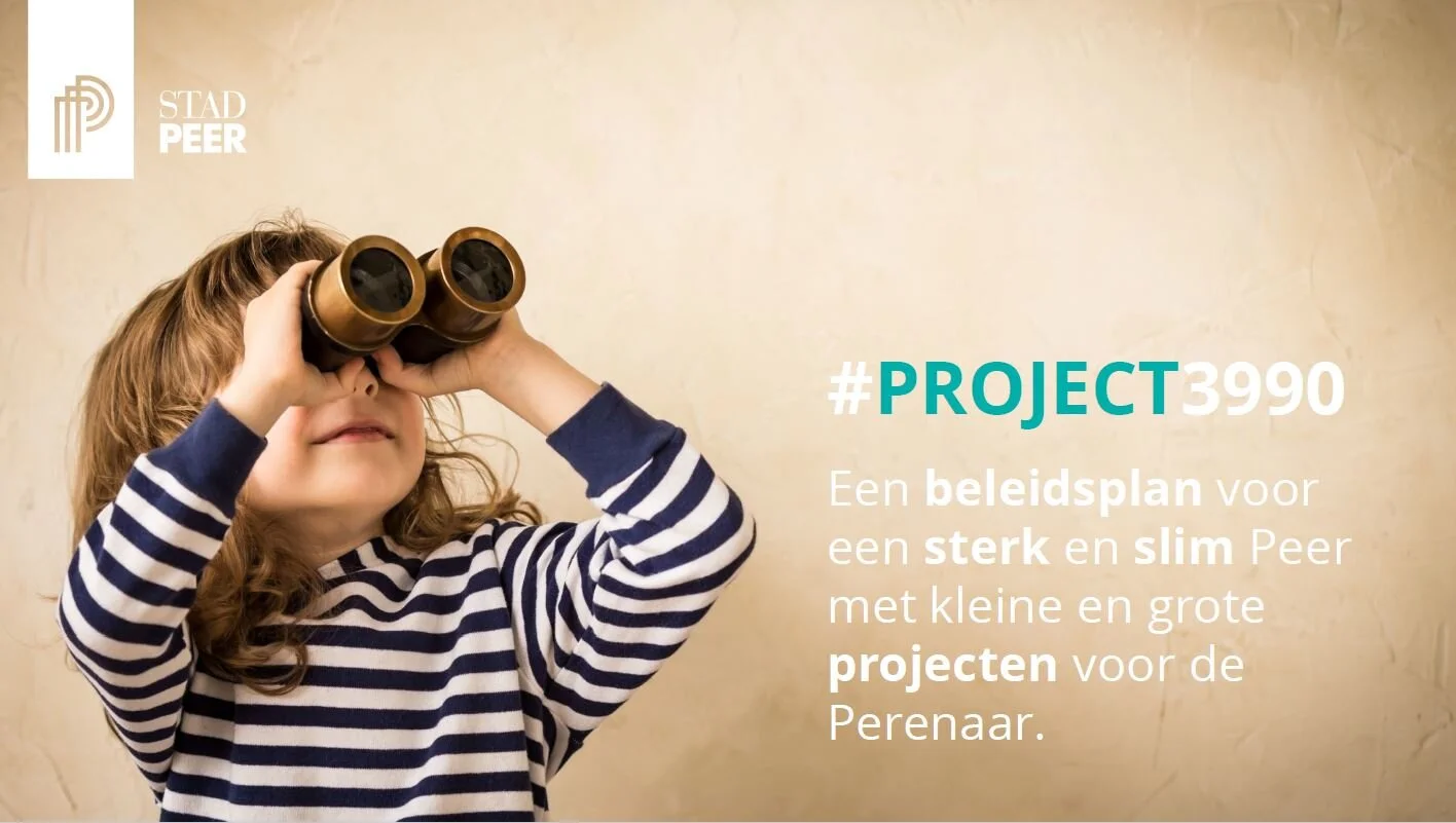 #Project3990 - Beleidsplan voor een sterk en slim Peer met kleine en grote projecten voor de Perenaar